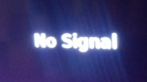 getting no signal on tv